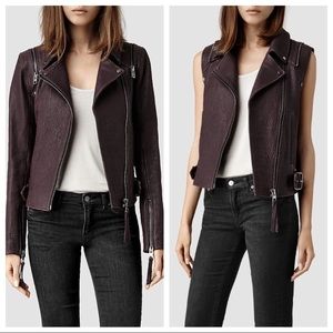 All Saints Alford Biker Jacket Size 6